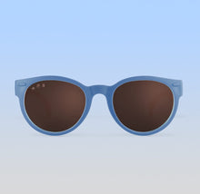 Load image into Gallery viewer, ro•sham•bo eyewear Malibu Sands Polarized Brown Lens / Cloudy Blue Frame Skywalker Rounds | Toddler