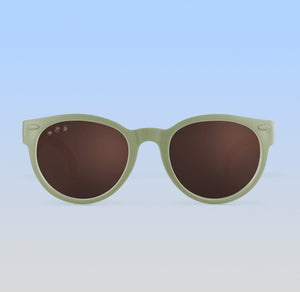ro•sham•bo eyewear Malibu Sands Polarized Brown Lens / Sage Green Frame Zelda Rounds | Baby