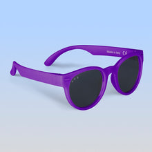 Load image into Gallery viewer, ro•sham•bo eyewear Malibu Sands Polarized Grey Lens / Purple Frame Daphne Rounds | Baby