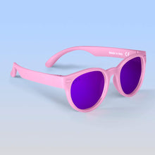 Load image into Gallery viewer, ro•sham•bo eyewear Malibu Sands Polarized Mirrored (Purple) Lens / Light Pink Frame Popple Rounds | Junior