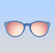 Load image into Gallery viewer, ro•sham•bo eyewear Malibu Sands Polarized Mirrored (Rose Gold) Lens / Cloudy Blue Frame Skywalker Rounds | Baby