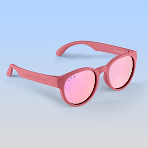 ro•sham•bo eyewear Malibu Sands S/M / Polarized Mirrored (Rose Gold) Lens / Dusty Rose Frame Breakfast Club Rounds | Adult