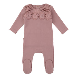 Cadeau Baby Mauve-Pink / 3M Crochet front piece by Cadeau Baby