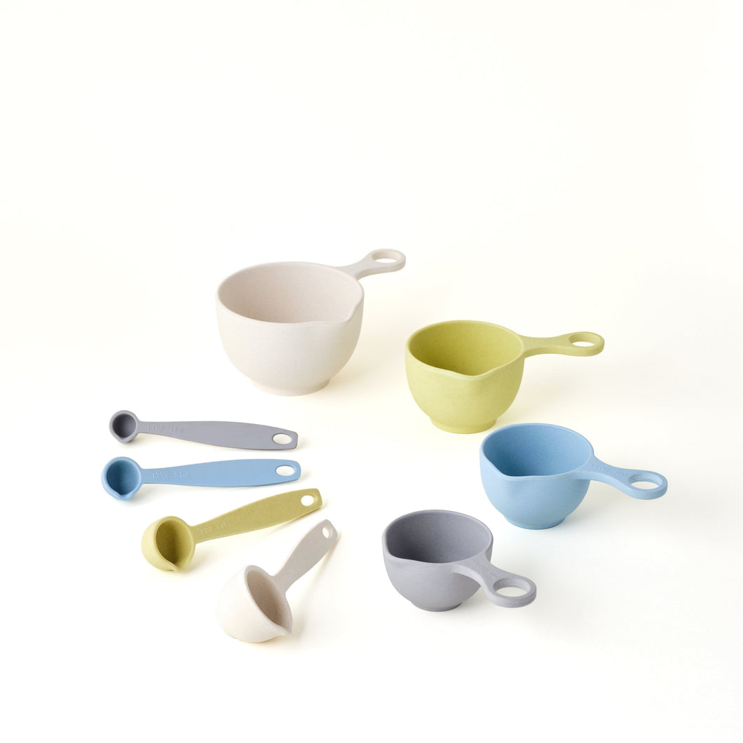 Bamboozle Home Measuring Bowl Pastel Measuring Cup and Spoon Set by Bamboozle Home