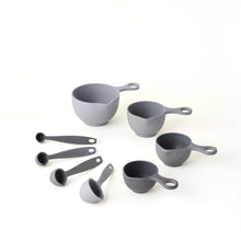 Load image into Gallery viewer, Bamboozle Home Measuring Bowl Tonal Gray Measuring Cup and Spoon Set by Bamboozle Home