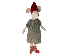Load image into Gallery viewer, Maileg USA Mice Medium Christmas Mouse, Girl - Dress