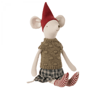 Load image into Gallery viewer, Maileg USA Mice Medium Christmas Mouse, Girl - Sweater