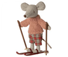 Load image into Gallery viewer, Maileg USA Mice Winter Mouse with Ski Set, Big Sister