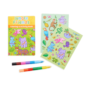OOLY Mini Traveler Coloring and Activity Kit - Jungle Friends by OOLY