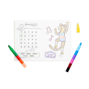 OOLY Mini Traveler Coloring and Activity Kit - Jungle Friends by OOLY