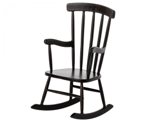 Maileg USA mouse accessories Rocking chair, Mouse - Anthracite