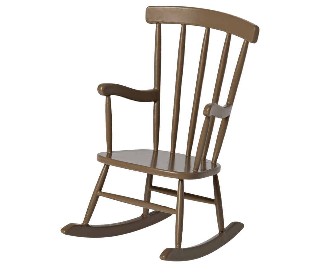 Maileg USA mouse accessories Rocking chair, Mouse - Light brown
