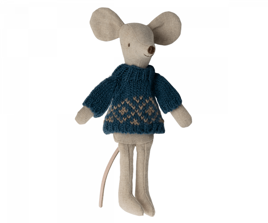 Maileg USA mouse clothing Knitted Sweater, Dad Mouse