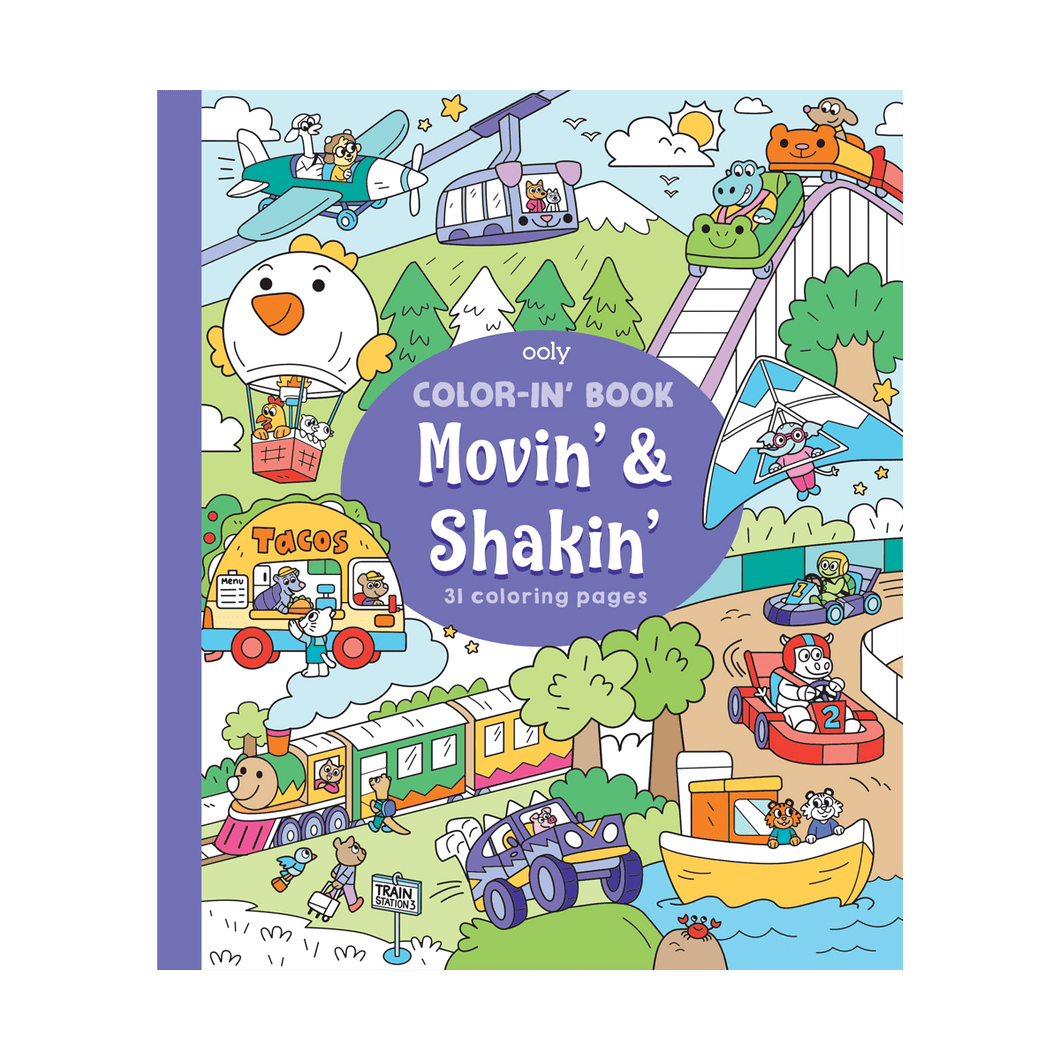 OOLY Movin’ and Shakin’ Coloring Book by OOLY