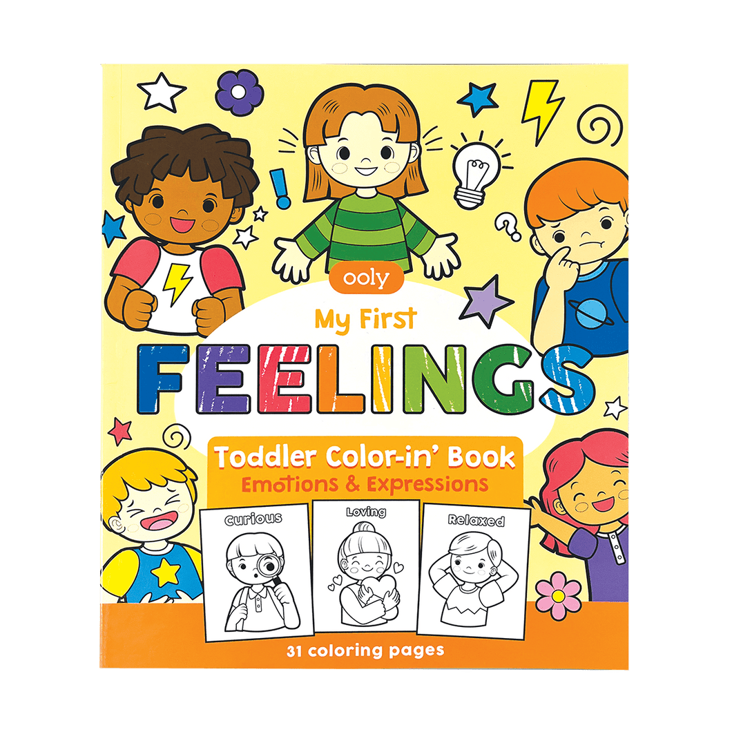 OOLY My First Feelings Toddler Color-in Book by OOLY