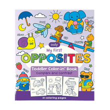 Load image into Gallery viewer, OOLY My First Opposites Toddler Color-in Book by OOLY