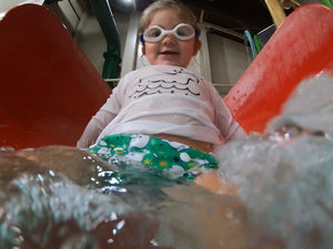 Beau & Belle Littles Narwhals 0-3 years Nageuret  Swim Diaper (Green) by Beau & Belle Littles