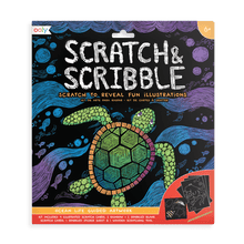 Load image into Gallery viewer, OOLY Ocean Life Scratch and Scribble Scratch Art Kit by OOLY