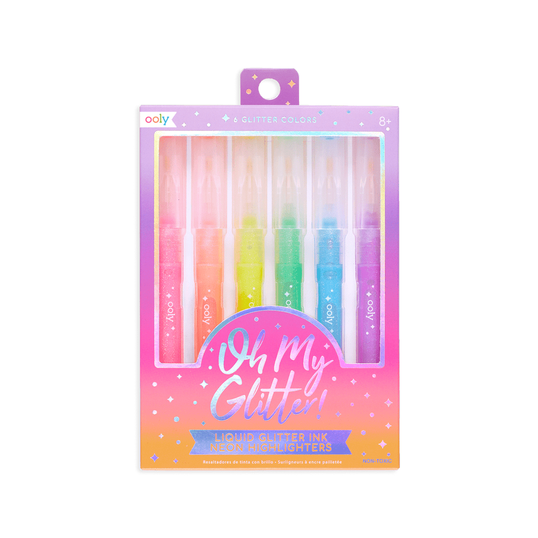 OOLY Oh My Glitter! Neon Highlighters by OOLY