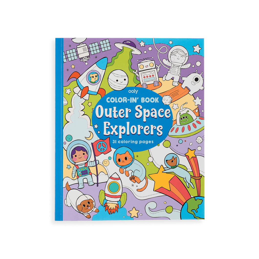 OOLY Outer Space Explorers Coloring Book by OOLY