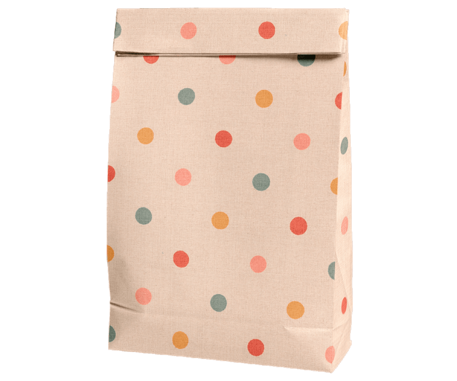 Maileg USA Paper Products & Tins Gift Bags, 50 pack - Multi Dot