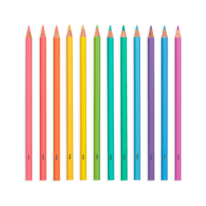 OOLY Pastel Hues Colored Pencils - Set of 12 by OOLY
