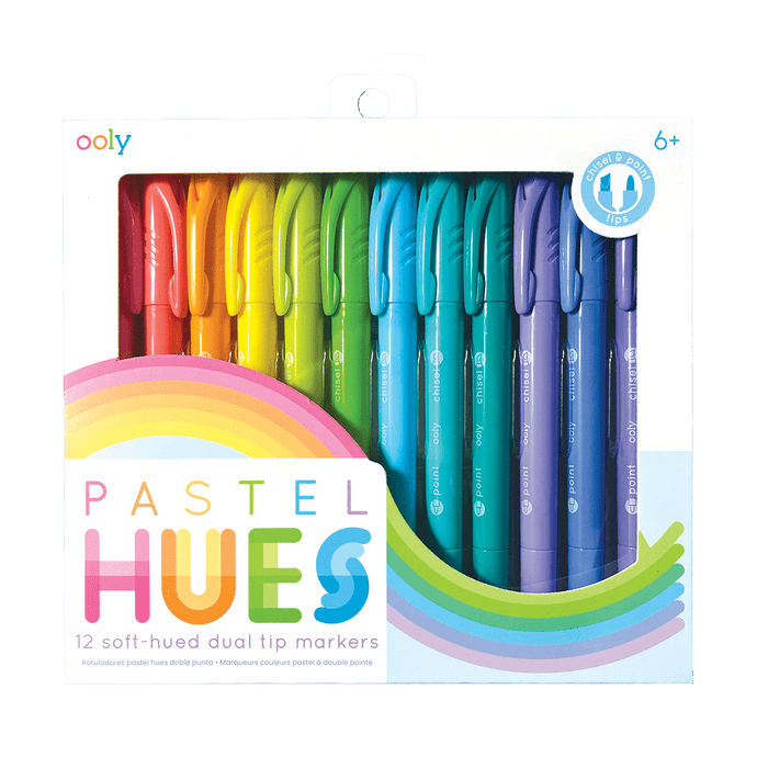 OOLY Pastel Hues Dual Tip Markers - Set of 12 by OOLY