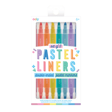 Load image into Gallery viewer, OOLY Pastel Liners Dual Tip Markers by OOLY