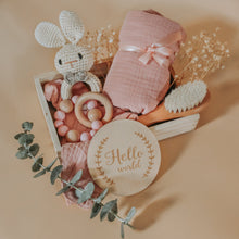 Load image into Gallery viewer, embé® Pink Bunny Newborn Gift Box by embé®
