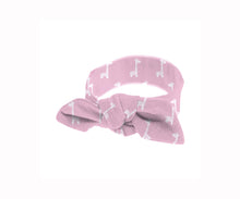 Load image into Gallery viewer, embé® Pink Giraffes / Newborn (6-14lbs) Bow Headband by embé®
