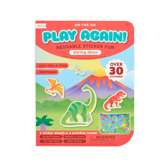 OOLY Play Again! Mini On-The-Go Activity Kit - Daring Dinos by OOLY