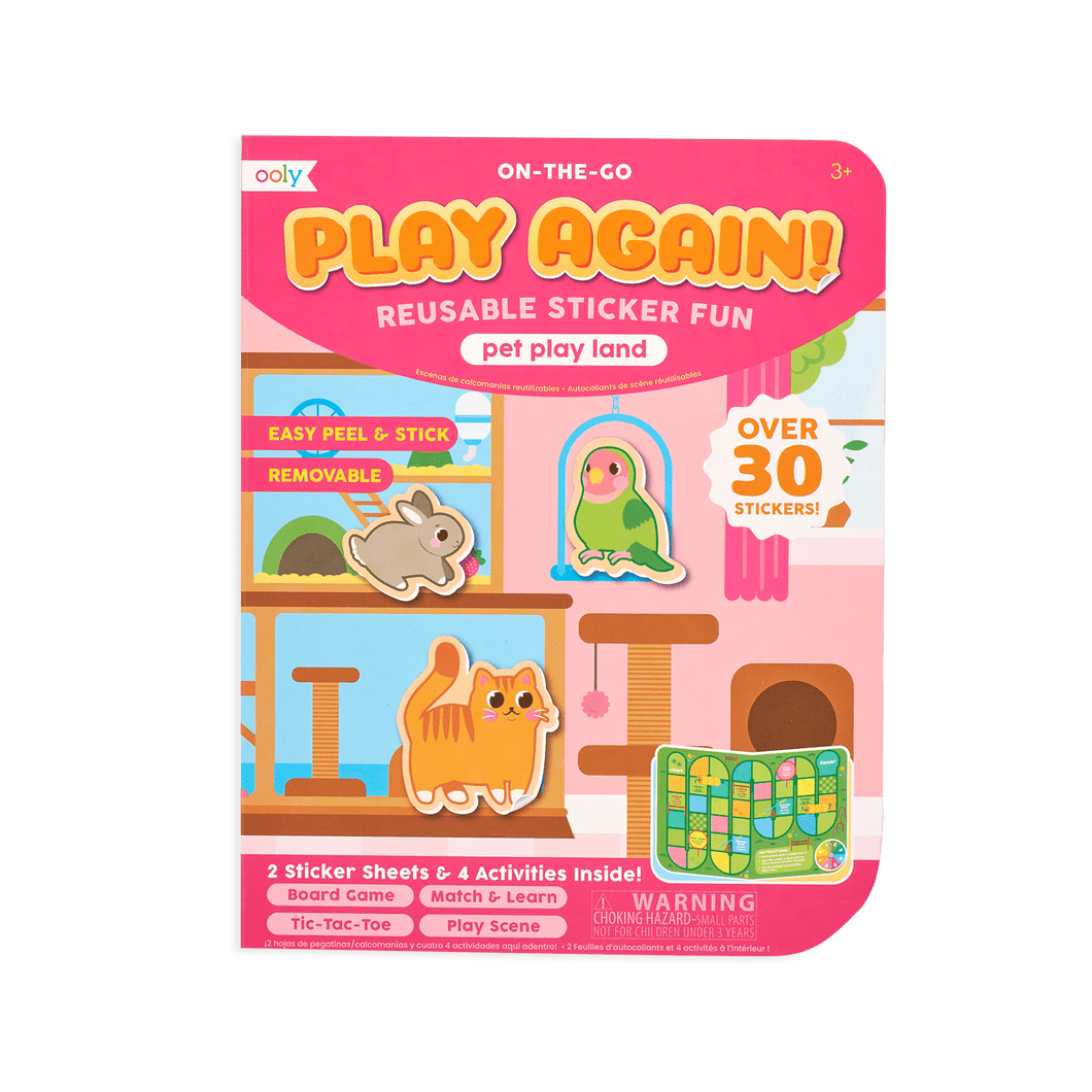OOLY Play Again! Mini On-The-Go Activity Kit - Pet Play Land by OOLY