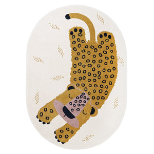 nattiot-shop-america Polypropylène ≈ 3’ 11’’ x 5' 7" Nattiot KLEO HONEY little leopard children's rug