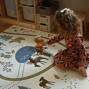 nattiot-shop-america Polypropylène ≈ 4' x 5' 11" LITTLE FOREST indoor & outdoor children's play mat