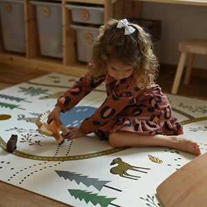 nattiot-shop-america Polypropylène ≈ 4' x 5' 11" Nattiot LITTLE FOREST indoor & outdoor children's play mat