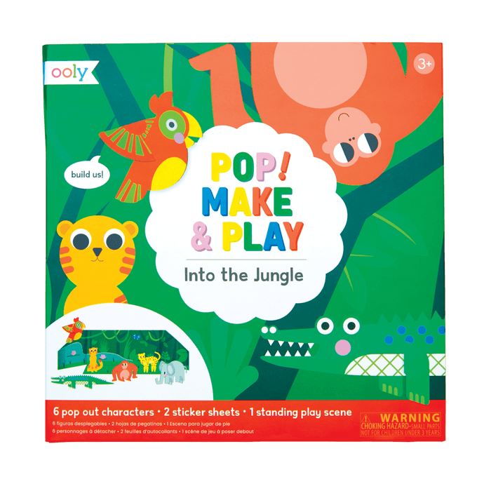 OOLY Pop! Make and Play Activity Scene - Into the Jungle by OOLY