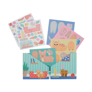OOLY Pop! Make and Play Activity Scene - Pet Play Time by OOLY