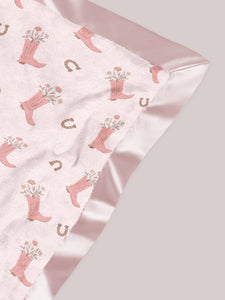 JuJuBe Reversible Baby Blankets Reversible Baby Blanket - Bloomin' Boot