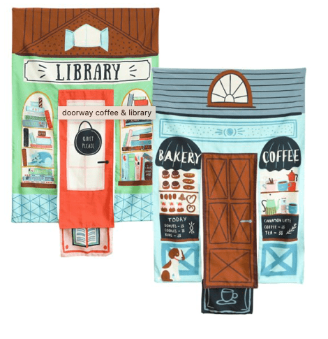Wonder and Wise REVERSIBLE COFFEE SHOP & LIBRARY DOORWAY PLAYHOME by Wonder and Wise