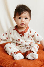 Load image into Gallery viewer, goumikids S/S ZIPPER ONEPIECE | HAPPY DOT by goumikids
