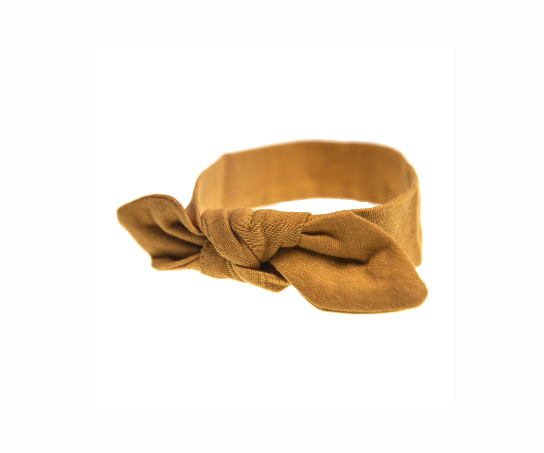 embé® Sand / Newborn (6-14lbs) Bow Headband by embé®