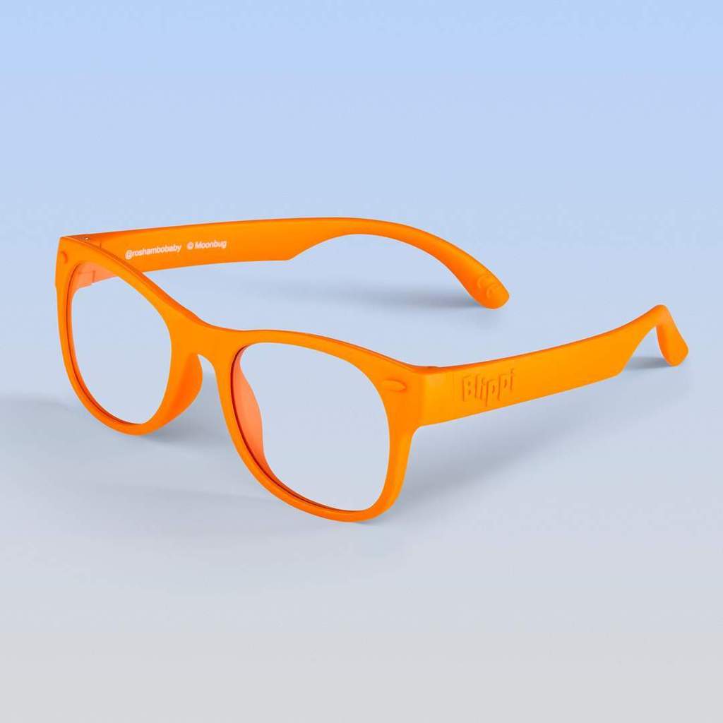 ro•sham•bo eyewear Screen Time Wayfarer / Blippi Orange / Blue Light Filter Toddler Screen Time Specs