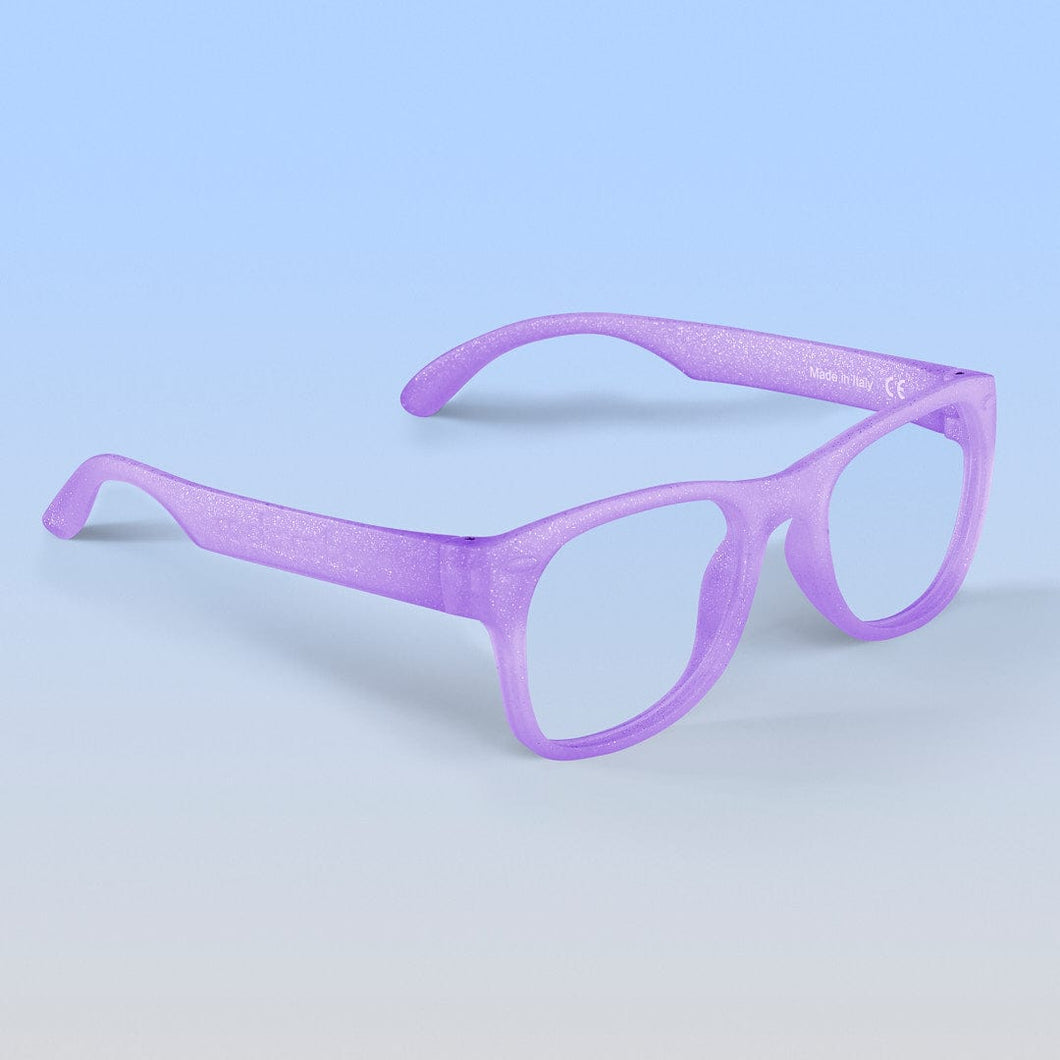 ro•sham•bo eyewear Screen Time Wayfarer / Lavender Glitter / Blue Light Filter Toddler Screen Time Specs