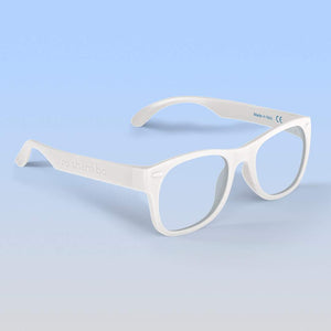 ro•sham•bo eyewear Screen Time Wayfarer / White Frame / Blue Light Filter Junior Screen Time Specs