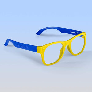 ro•sham•bo eyewear Screen Time Wayfarer / Yellow & Blue / Blue Light Filter Junior Screen Time Specs