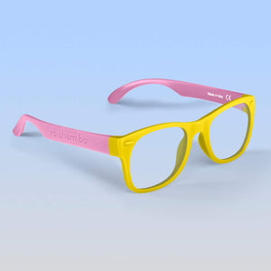 ro•sham•bo eyewear Screen Time Wayfarer / Yellow & Pink / Blue Light Filter Junior Screen Time Specs