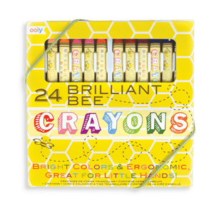 OOLY set of 24 Brilliant Bee Crayons by OOLY