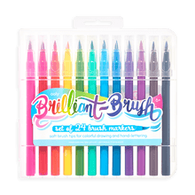 Load image into Gallery viewer, OOLY Set of 24 Brilliant Brush Markers by OOLY