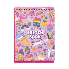 Load image into Gallery viewer, OOLY Sketch &amp; Show Standing Sketchbook - Cute Doodle World by OOLY