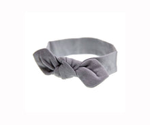 Load image into Gallery viewer, embé® Slate / Newborn (6-14lbs) Bow Headband by embé®